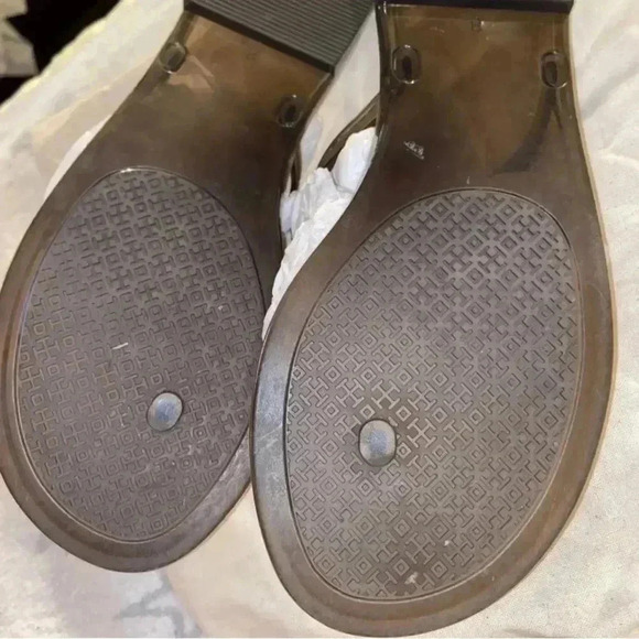 Mini Jelly Miller Tory Burch Smoke Grey 8 Authentic - Picture 8 of 9